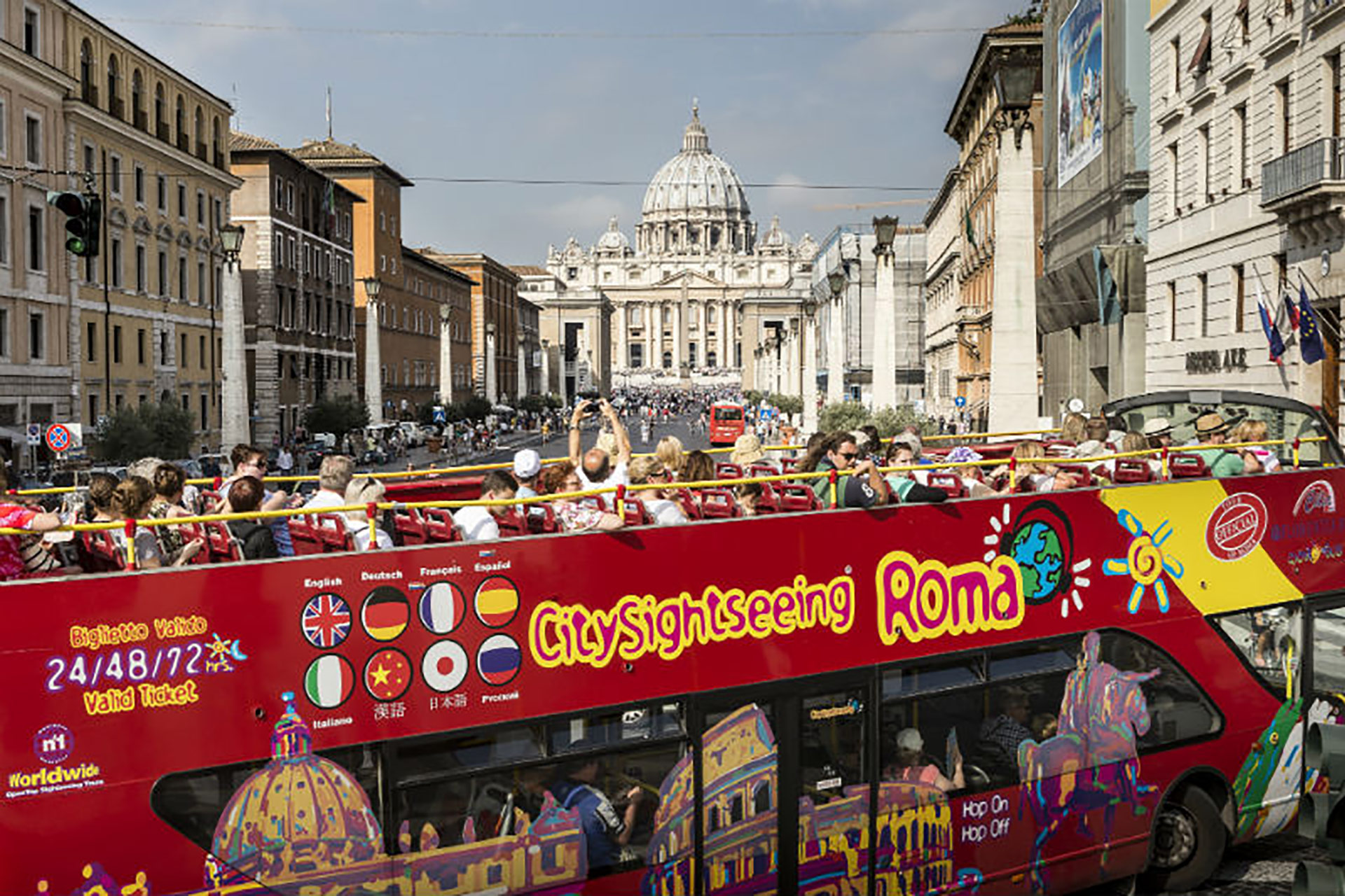 bus tours from paris to rome